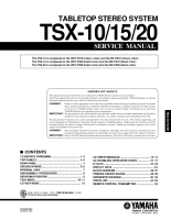 Yamaha TSX-10 - Service Manual 
